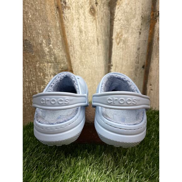 CROCS Lined Classic Clogs Baby Blue Women's 6 - Picture 4 of 6